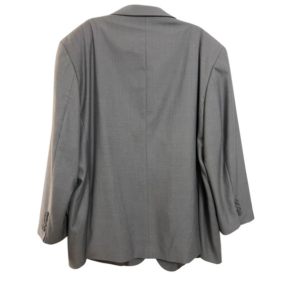 Caravelli Light Grey Oxford 2B Suit Jacket Blazer Men's Size 50R 46W - Picture 7 of 7